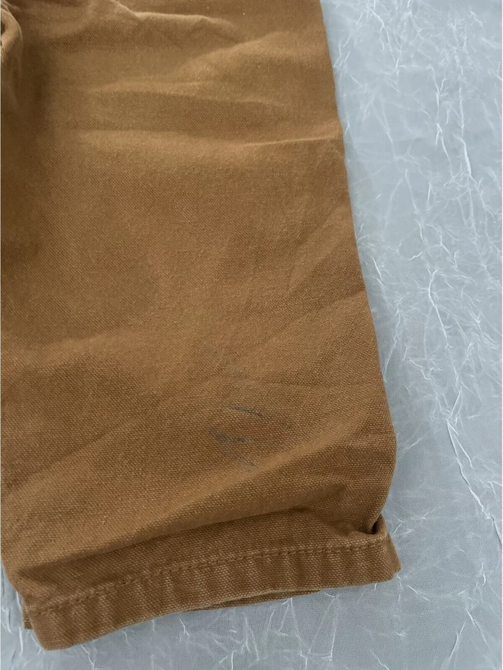 Carhartt Brown Canvas Cotton Overall  18M Snap Pockets
